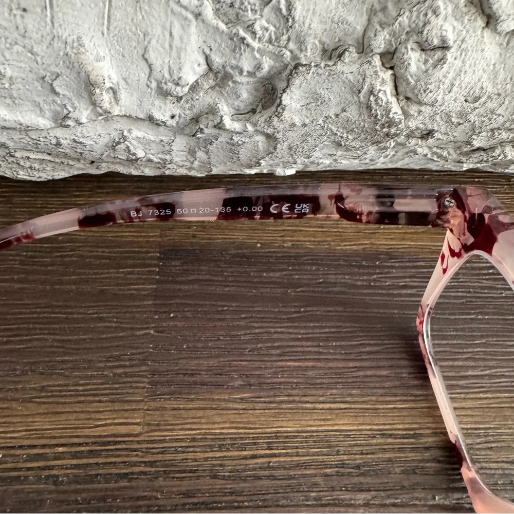 Pink & Brown Tortoiseshell Fashion Glasses PL 0 Strength NWOT